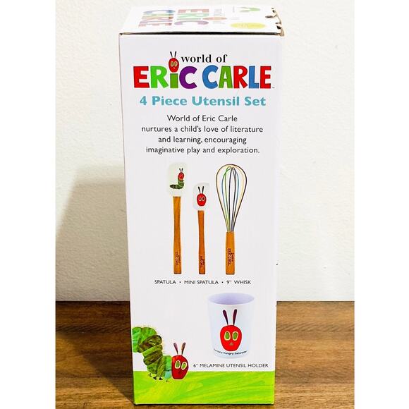 NWT: The Very Hungry Caterpillar Kitchen Utensil & Book Bundle - Picture 3 of 8